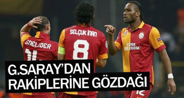 Galatasaray'dan rakiplerine gzda